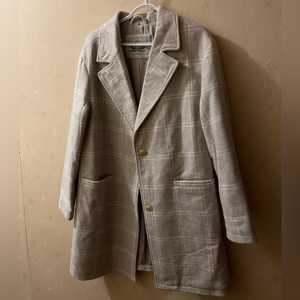 Brand New Levi’s Plaid Long Coat